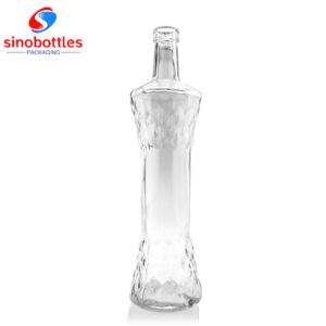 750ml Mountain shape base engraved patterns