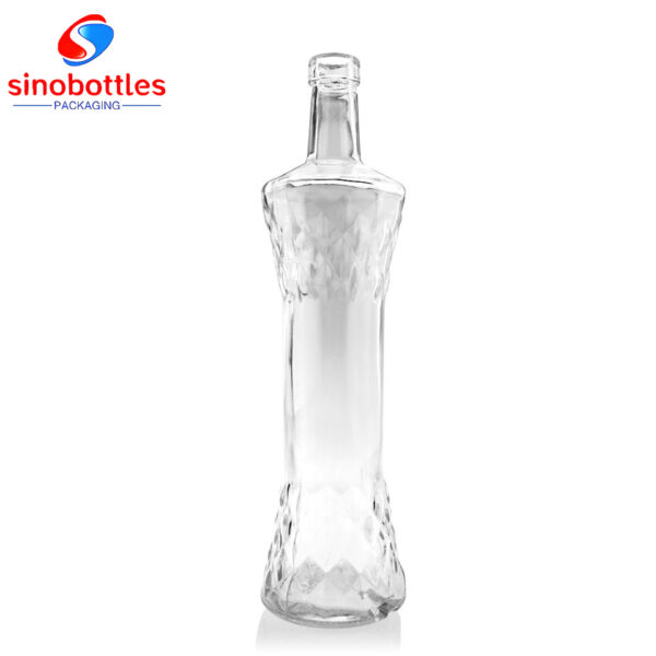 750ml Mountain shape base engraved patterns