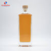 700ml Square wide lip vodka glass bottle bar top