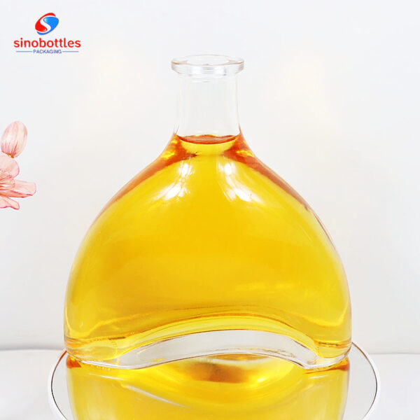 700ml bar top custom tequila glass bottle