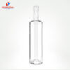 700ml bar top flat shoulder round bottle for vodka