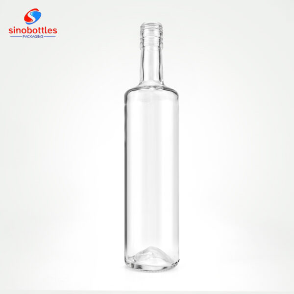 700ml bar top flat shoulder round bottle for vodka
