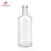 750ml typical round spirits glass bottle