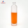 750ml Tall round frosted spirits glass bottle