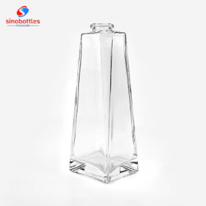 750ml Square custom shape tequila bottle with  T bar top stopper