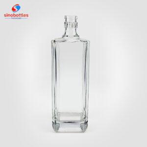 750ml Guala Cap Square custom vodka glass bottle