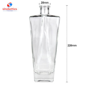 750ml Unique shape custom tequila bottle wholesale