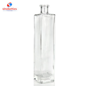 750ml Straight tall square tequila bottle custom