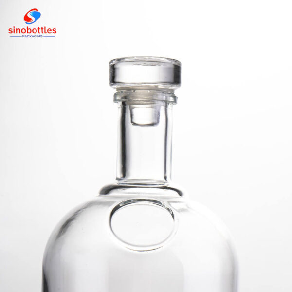 1000ml boston round glass bottle with stopper