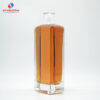 700ml Square wide lip vodka glass bottle bar top