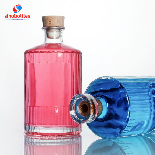 500ml /750ml bar top flat bottom whiskey bottle soju bottle