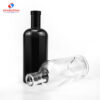 750ml typical round spirits glass bottle