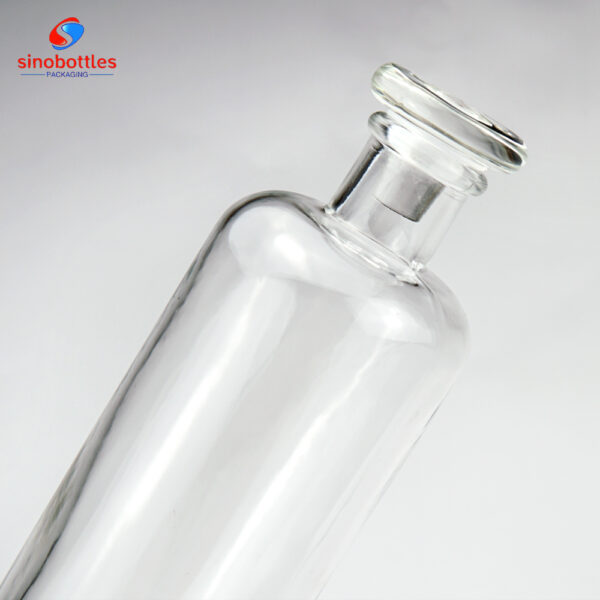 750ml Straight round tall glass bottle wholesale