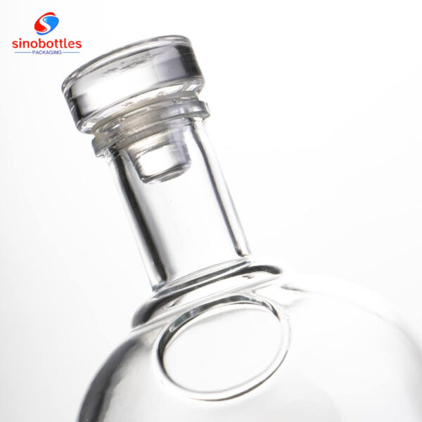 1000ml boston round glass bottle with stopper