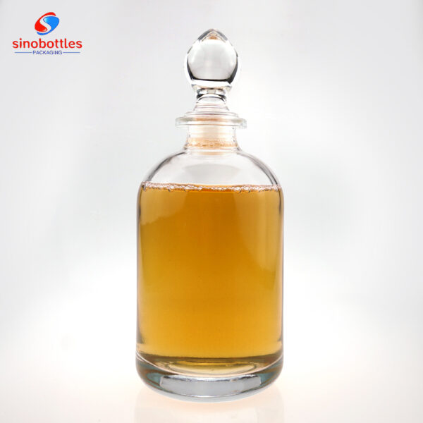 500ml bar top wide lip short round bottle