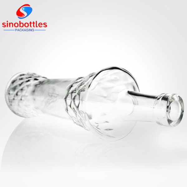 750ml Mountain shape base engraved patterns