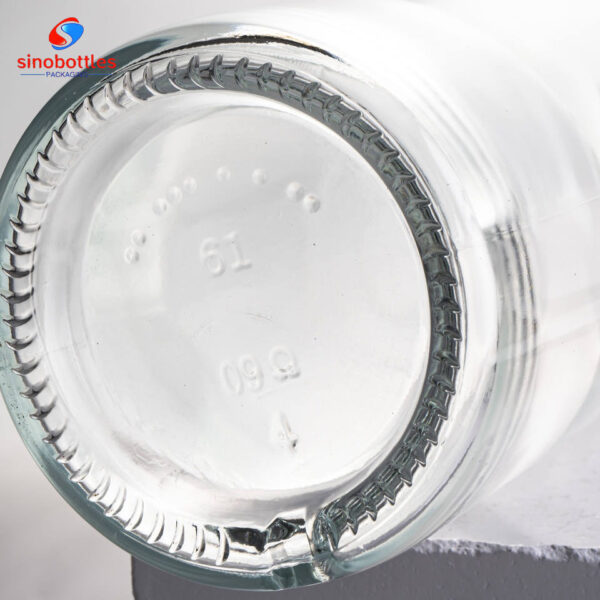 1000ml boston round glass bottle with stopper