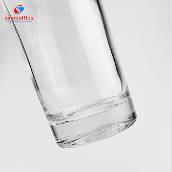 1000ml empty round vodka glass bottle with screw top