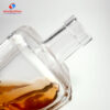 750ml Square Bottle round edges glass bottle