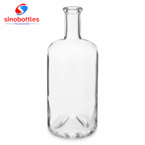 750 ml Clear Glass Juniper Liquor Bottle