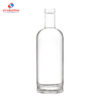 750ml typical round spirits glass bottle