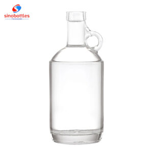 750ml bar top loop handle round moonshine bottle