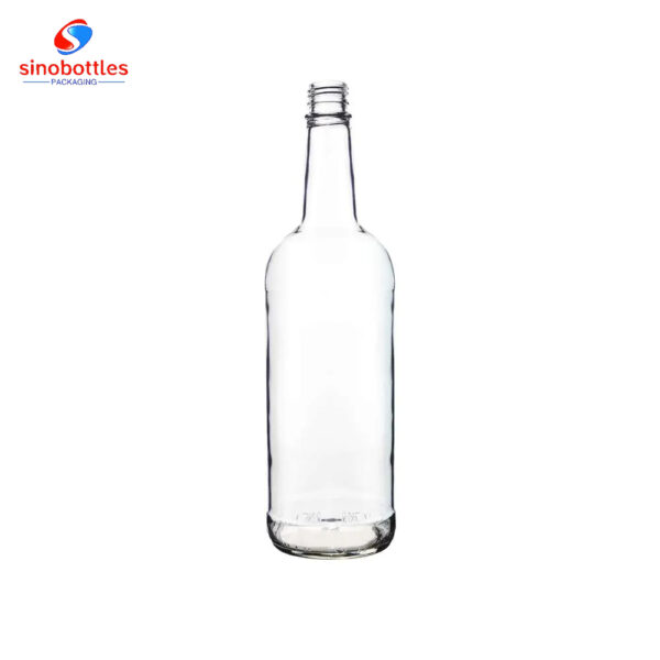 1000ml Round Empty Vodka glass bottle Tamper Evident Top