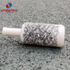 White spraying and screen printing glass bottle design