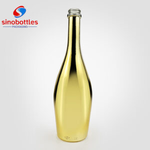 Electroplating champagne glass bottle