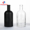 Black coating Boston round bottle