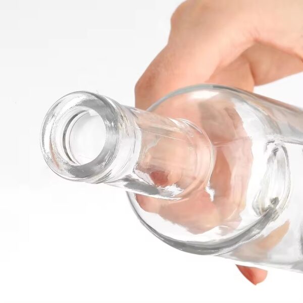 1000ml 680g flat shoulder round bottle