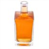 700ml square empty vodka glass bottle design