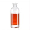 700ml wide lip Gin glass bottle crystal white glass