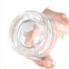 700ml wide lip Gin glass bottle crystal white glass