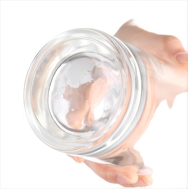 700ml wide lip Gin glass bottle crystal white glass