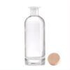 700ml wide lip Gin glass bottle crystal white glass