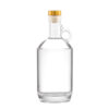 750ml moonshine frosted green color flint glass rum bottle bar top stoppers