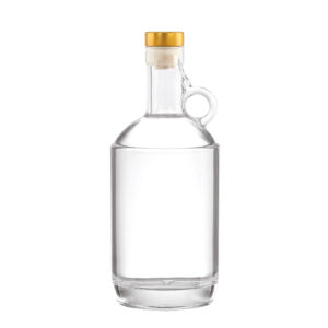 750ml 850g moonshine crystal glass rum bottle