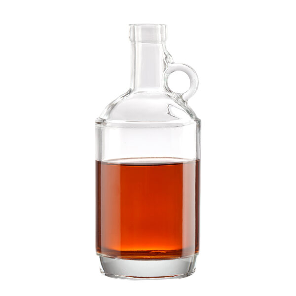 750ml 850g moonshine crystal glass rum bottle