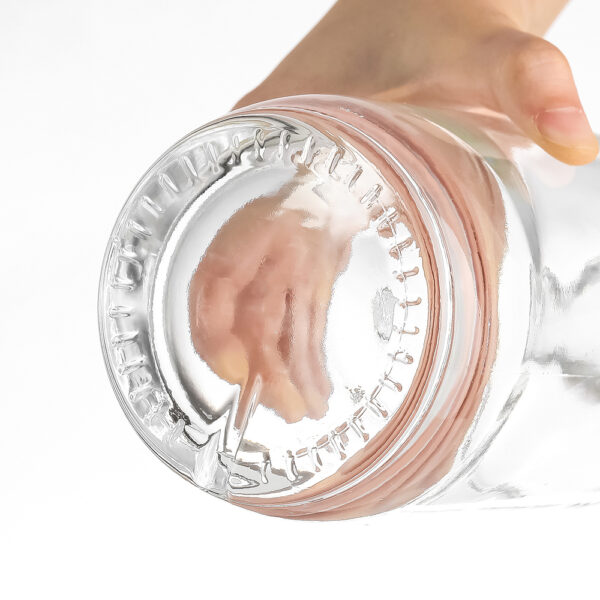 750ml 850g moonshine crystal glass rum bottle