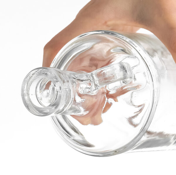 750ml 850g moonshine crystal glass rum bottle