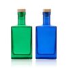 Transparent color painting Square bottle supplier