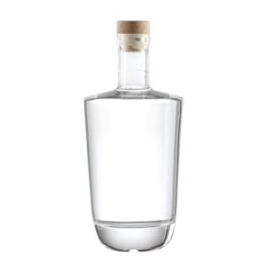 750ml wholesale round OEM crystal glass Gin bottle