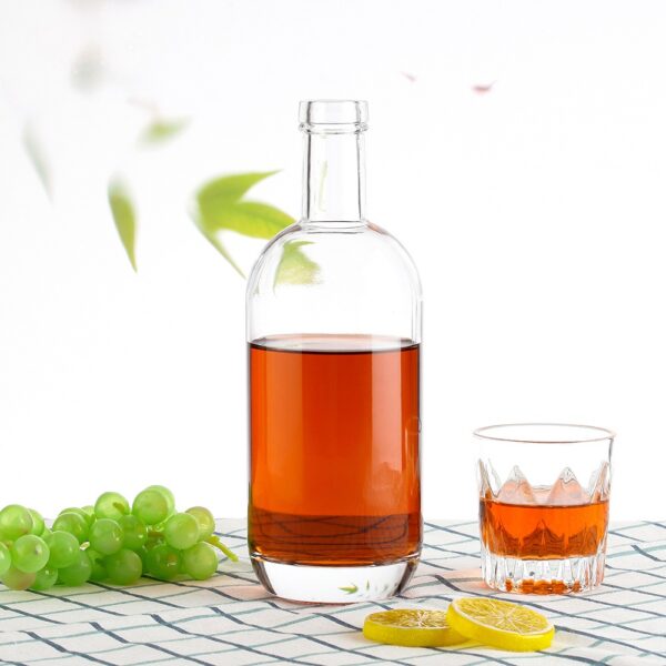 750ml Glass Liquor Bottle Tequila Gin Vodka