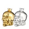 Factory Skull Head Vodka Bottle Electroplated Chrome bottle