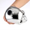 Factory Skull Head Vodka Bottle Electroplated Chrome bottle