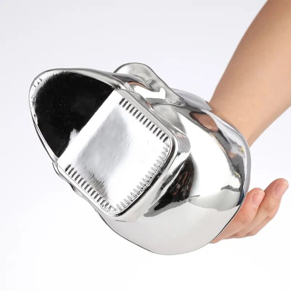 Factory Skull Head Vodka Bottle Electroplated Chrome bottle