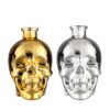 Factory Skull Head Vodka Bottle Electroplated Chrome bottle