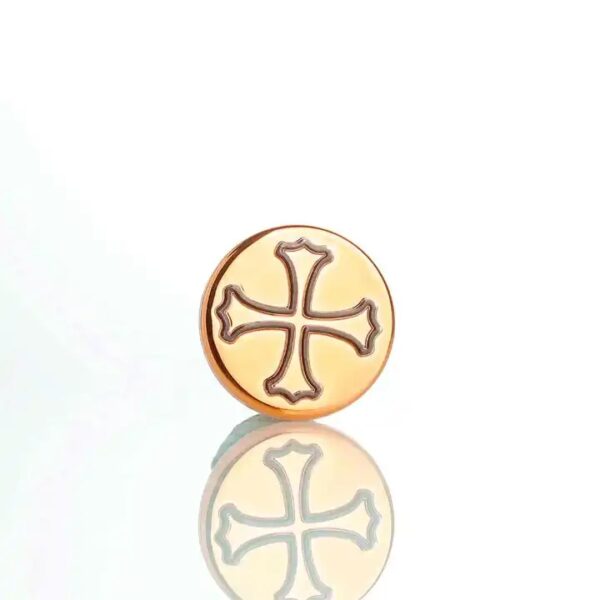 Zinc Alloy badge label with bar Top synthetic stopper