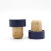Laser logo on cork top with plastic or metal cover
